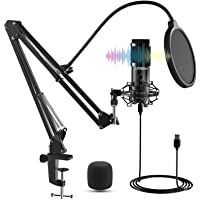 Los mejores  - LIFEBEE Micrófono de Condensador- Profesional Estudio Micrófono Grabación Ajustable Suspensión Brazo de Tijera con…